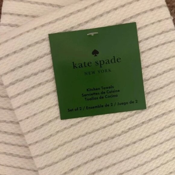 NWT Kate Spade 2PCK Kitchen Towel, Christmas Dog - Picture 6 of 6